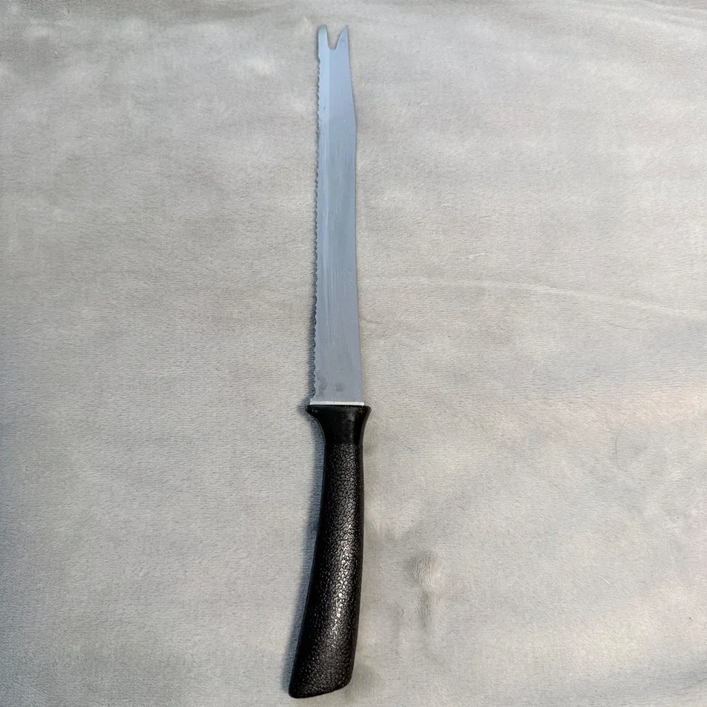 Vintage Quikut Serrated Slicing Knife Fork Tip Surgical Stainless USA 13